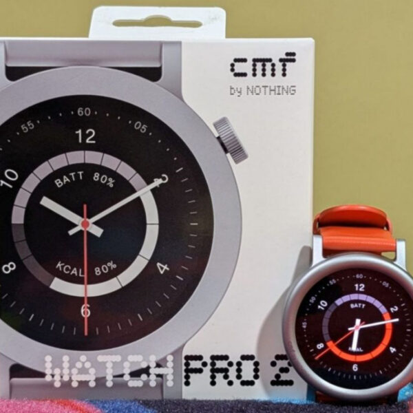 خرید و قیمت | ساعت هوشمند 45 میلی‌متری ناتینگ مدل CMF Watch Pro 2 با بند سیلیکونی