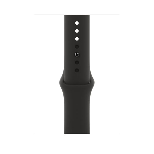 خرید و قیمت | ساعت هوشمند اپل واچ سری 6 مدل 44mm Aluminum Case with Sport silicone Band، صفحه نمایش لمسی 1.78 اینچ با Retina LTPO OLED، سازگار با iPhone 6S به بالا و IOS 14 به بالا، قابلیت مکالمه از طریق بلوتوث، شمارنده ضربان قلب، شتاب‌سنج، گام‌شمار، باتری لیتیوم یونی