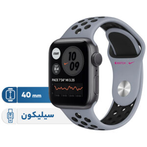 خرید و قیمت | ساعت هوشمند اپل واچ سری 6 مدل 40mm Aluminum Case with Nike Sport silicone Band