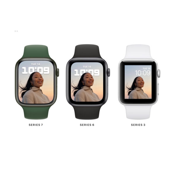 خرید و قیمت | ساعت هوشمند اپل واچ سری 7 مدل 41mm Aluminum Case with Sport silicone Band