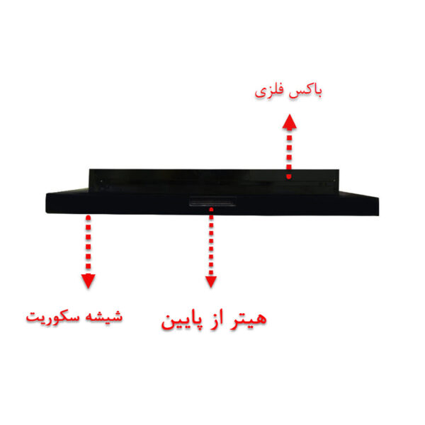 شومینه دیواری برقی شومینه بیستون مدل H.D_140_L2.bs