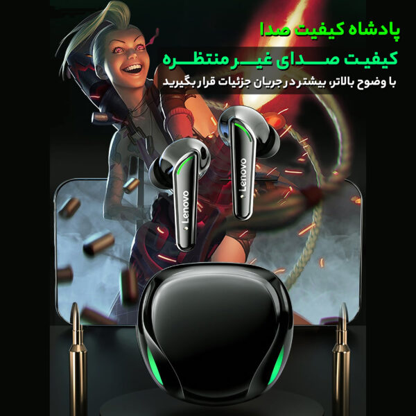 خرید و قیمت | هدفون مخصوص بازی بلوتوثی لنوو مدل FAT XT92 QAZ