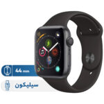 خرید و قیمت | ساعت هوشمند اپل واچ سری 5 مدل 44m Aluminum Case Black Sport Silicon Band