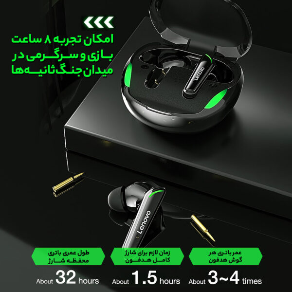 خرید و قیمت | هدفون مخصوص بازی بلوتوثی لنوو مدل FAT XT92 QAZ