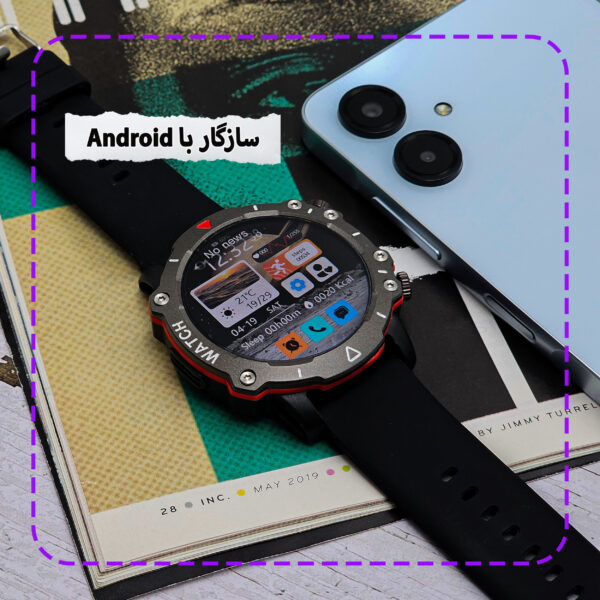 خرید و قیمت | ساعت هوشمند 45 میلی متر ریولینک مدل RL2 pro با بند سیلیکونی