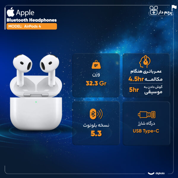 خرید و قیمت | هدفون بلوتوثی اپل مدل AirPods 4