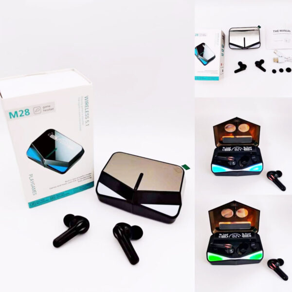 خرید و قیمت | هدفون مخصوص بازی بی سیم مدل M28 TWS Gaming Earbuds Bluetooth V5.1